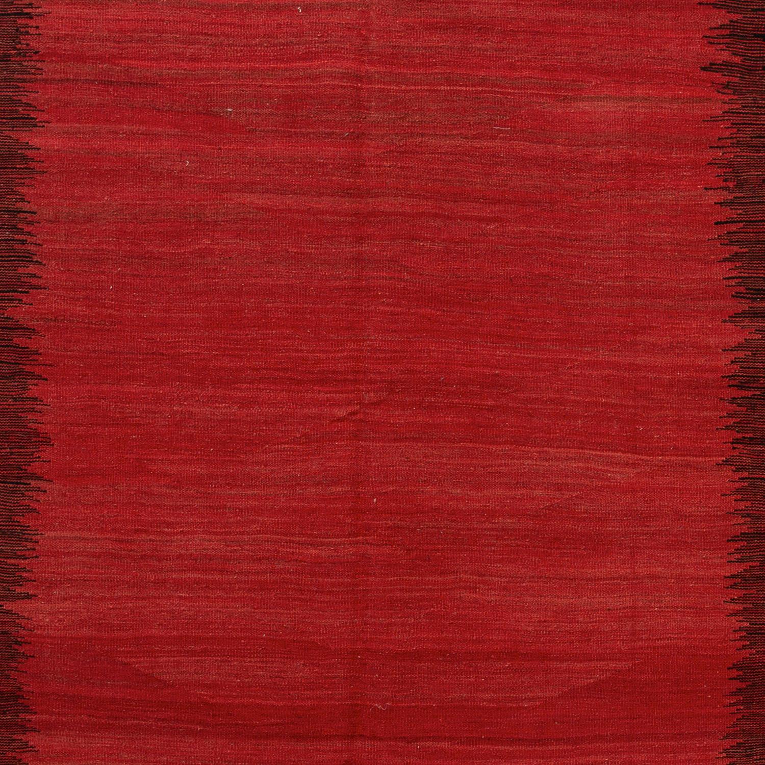 alfombra abc Alfombra plana de lana roja Maza Antique - 5'9