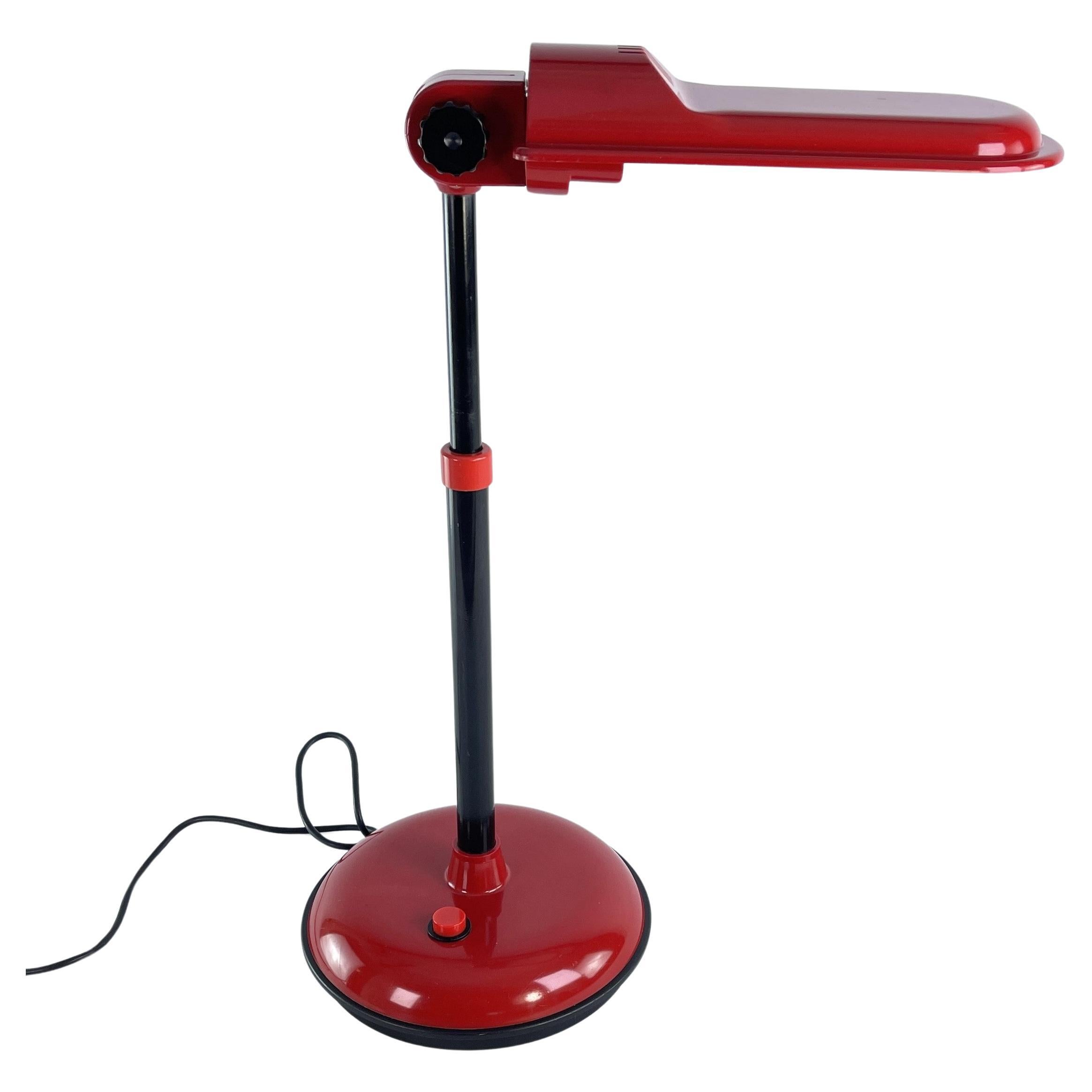 rouge MAZDA  lampe de bureau , années 1980 en vente