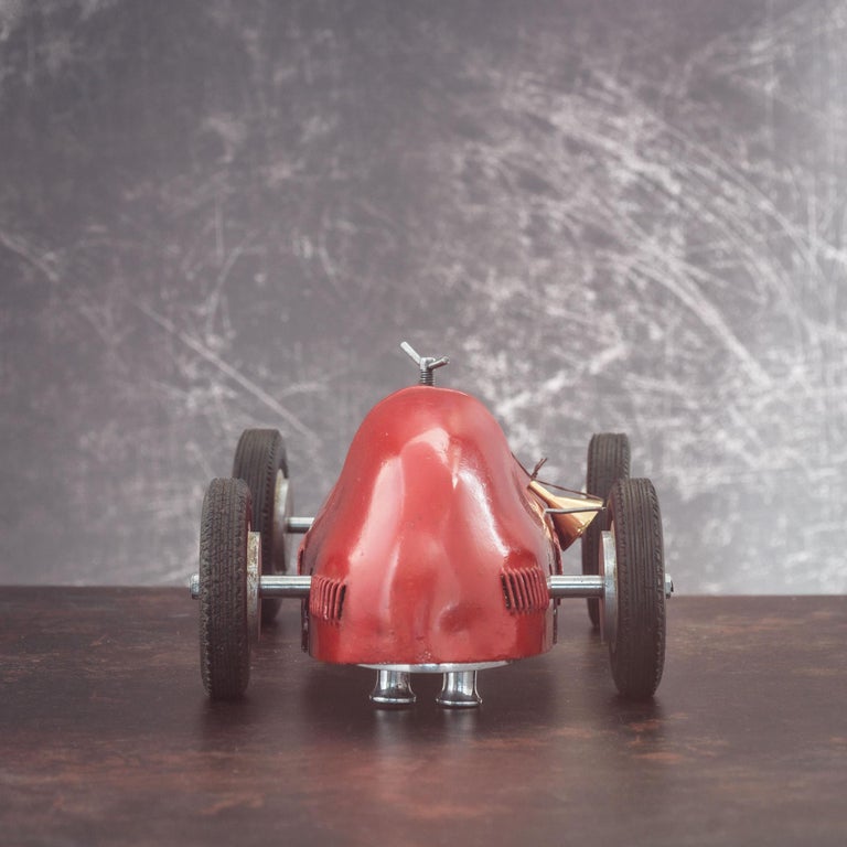 Red Metal Body Track Rail Race Car, Circa 1951 For Sale at 1stDibs