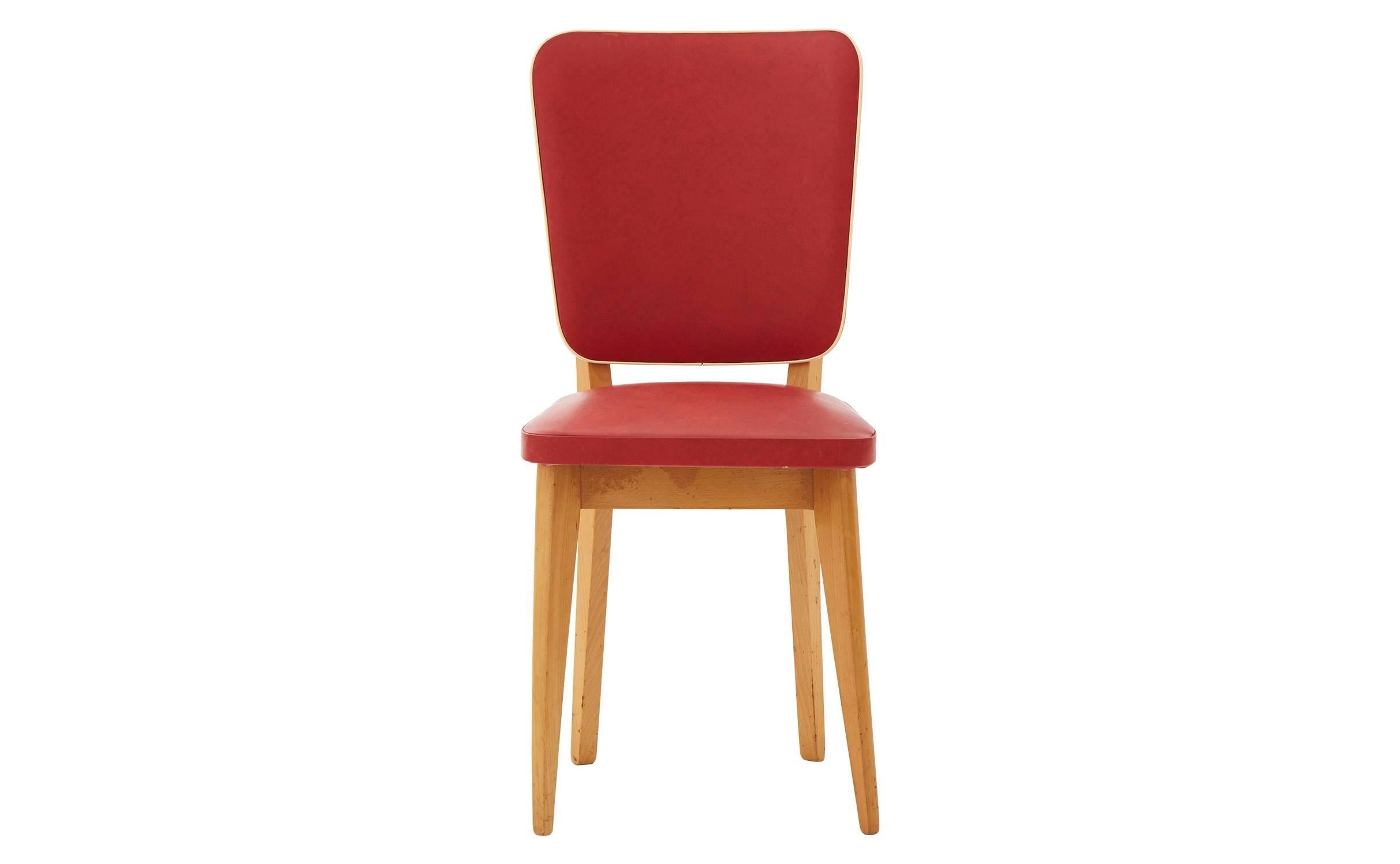Mid-Century Modern Red Midcentury Chair