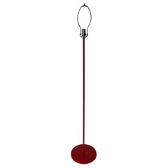 Lampadaire rouge minimaliste mi-siècle moderne