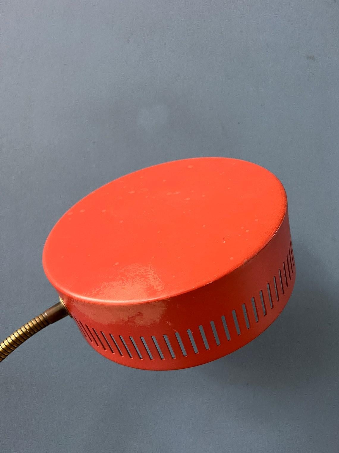 Red Mid Century Space Age UFO Table Lamp, 1970s For Sale 2
