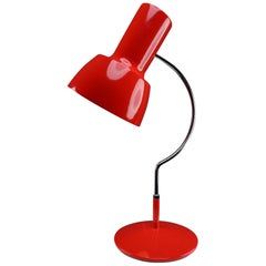 Red Midcentury Table Lamp Napako, Designed by Josef Hurka, 1960s