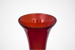 Red Midcentury Vase, Poland, 1960s