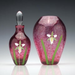 Red Mike Hunter Glass Orchid Vase