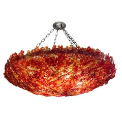 Red Millefiori Light Fixture