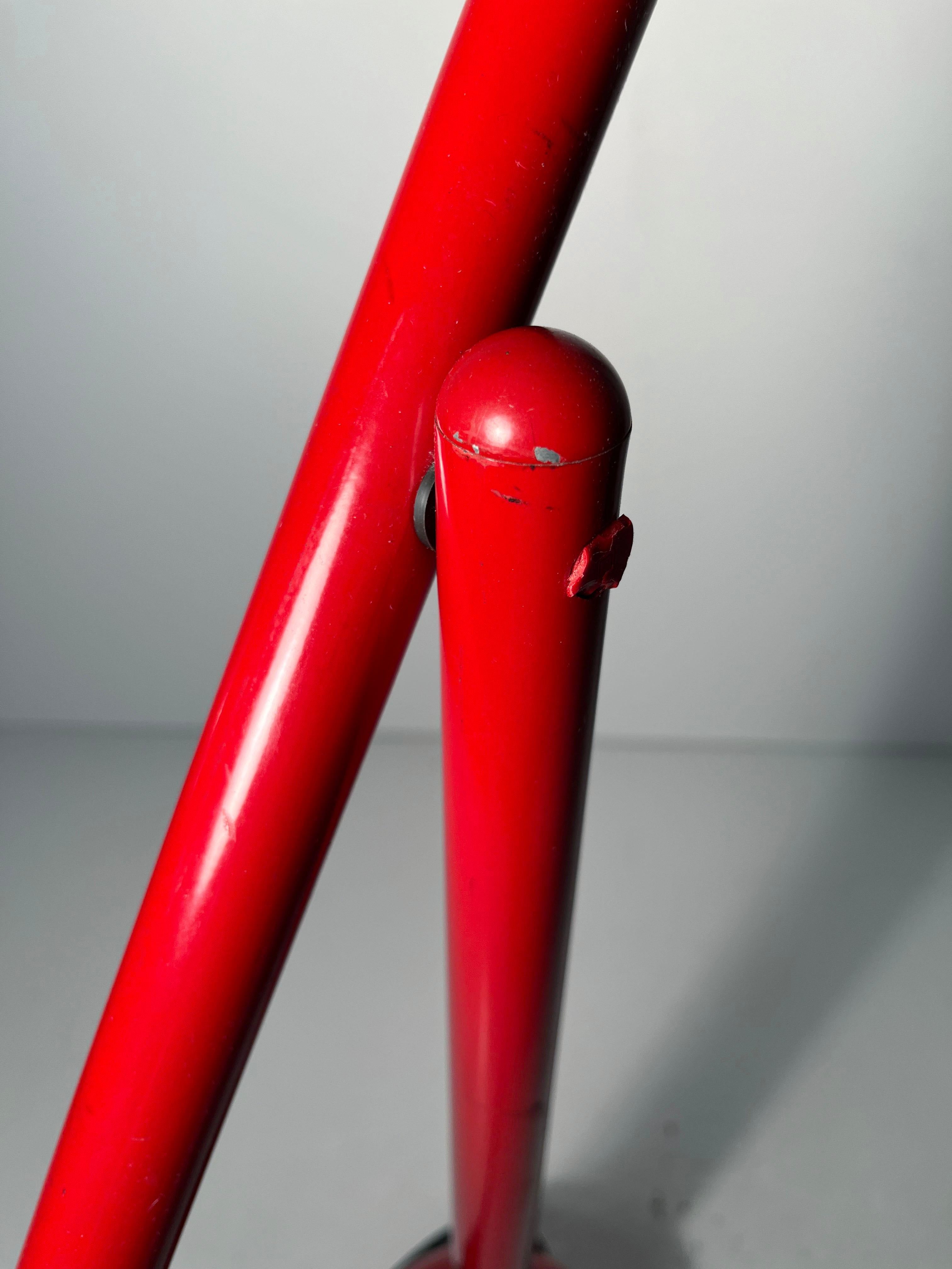 20th Century Red Mira Table Lamp by Mario Arnaboldi for Programmaluce Italy For Sale