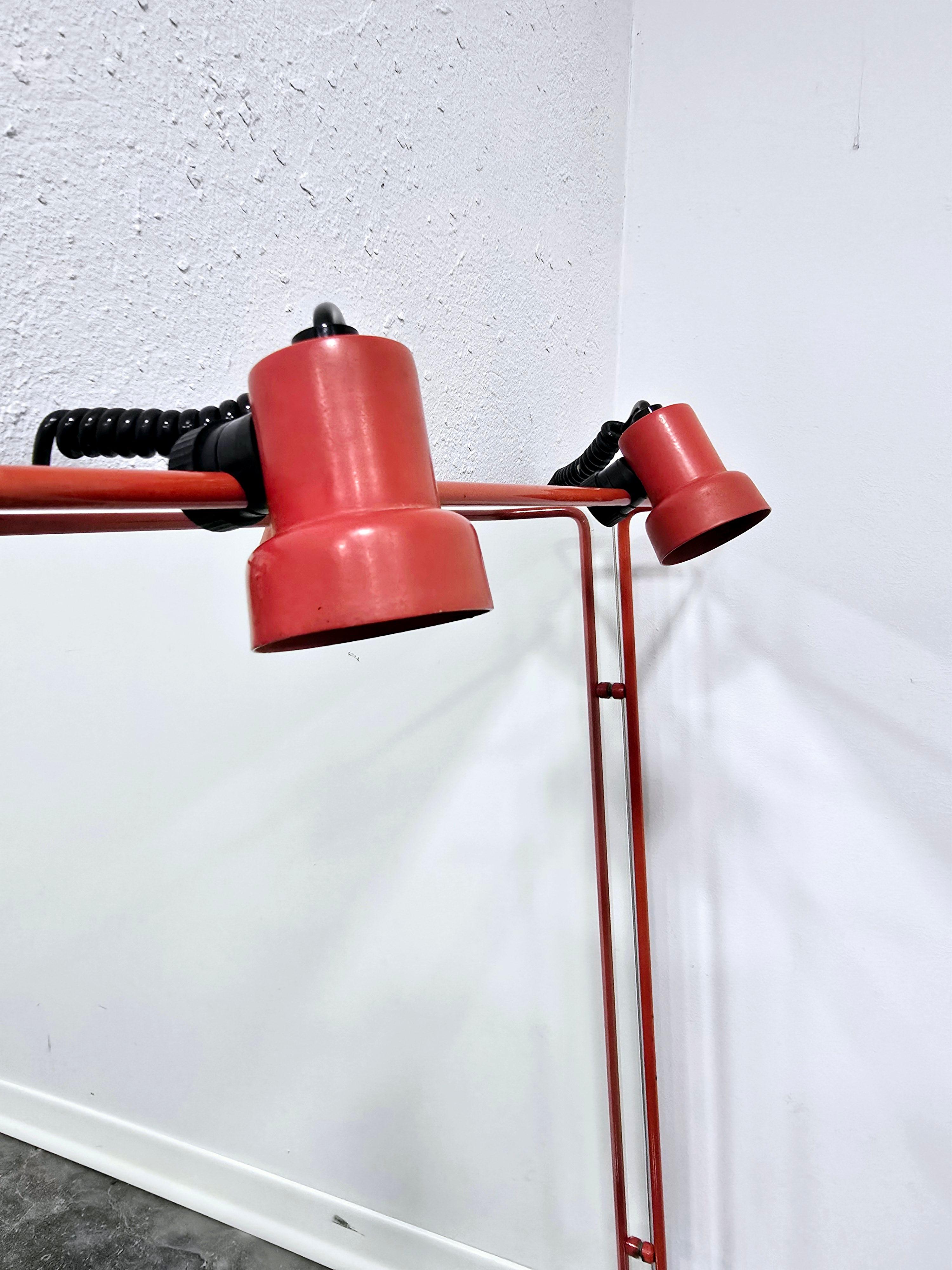 Fine XX secolo Specchio rosso anni '70 in vendita