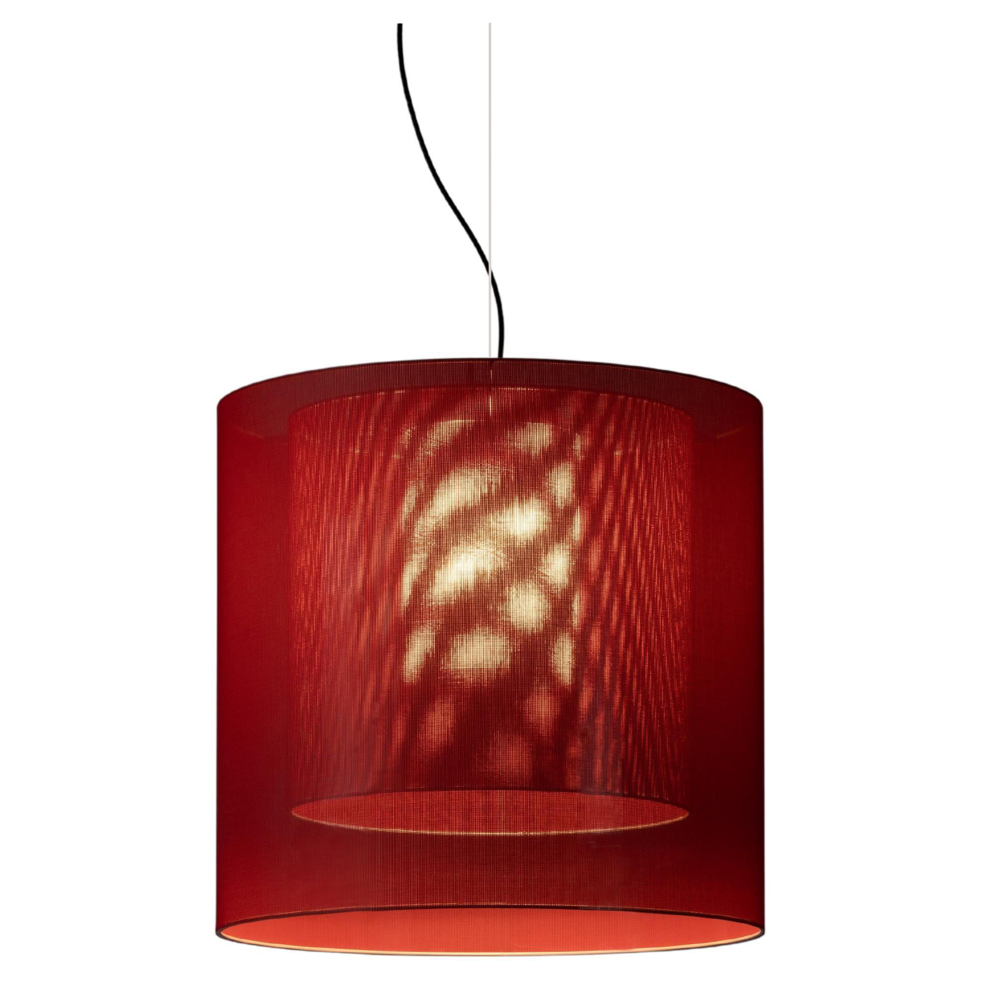 Lampe pendante Red Moaré LM d'Antoni Arola
