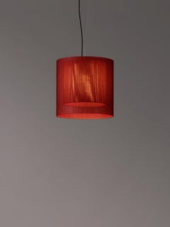 Red Moaré MS Pendant Lamp by Antoni Arola