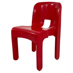 Chaise universelle rouge Modèle 4867 de Joe Colombo pour Kartell, 1970