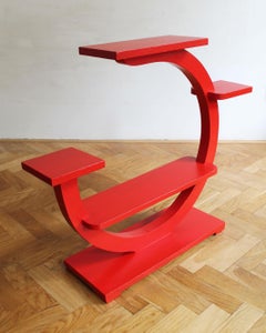 Red Modernist Flower Stand