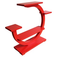 Red Modernist Flower Stand