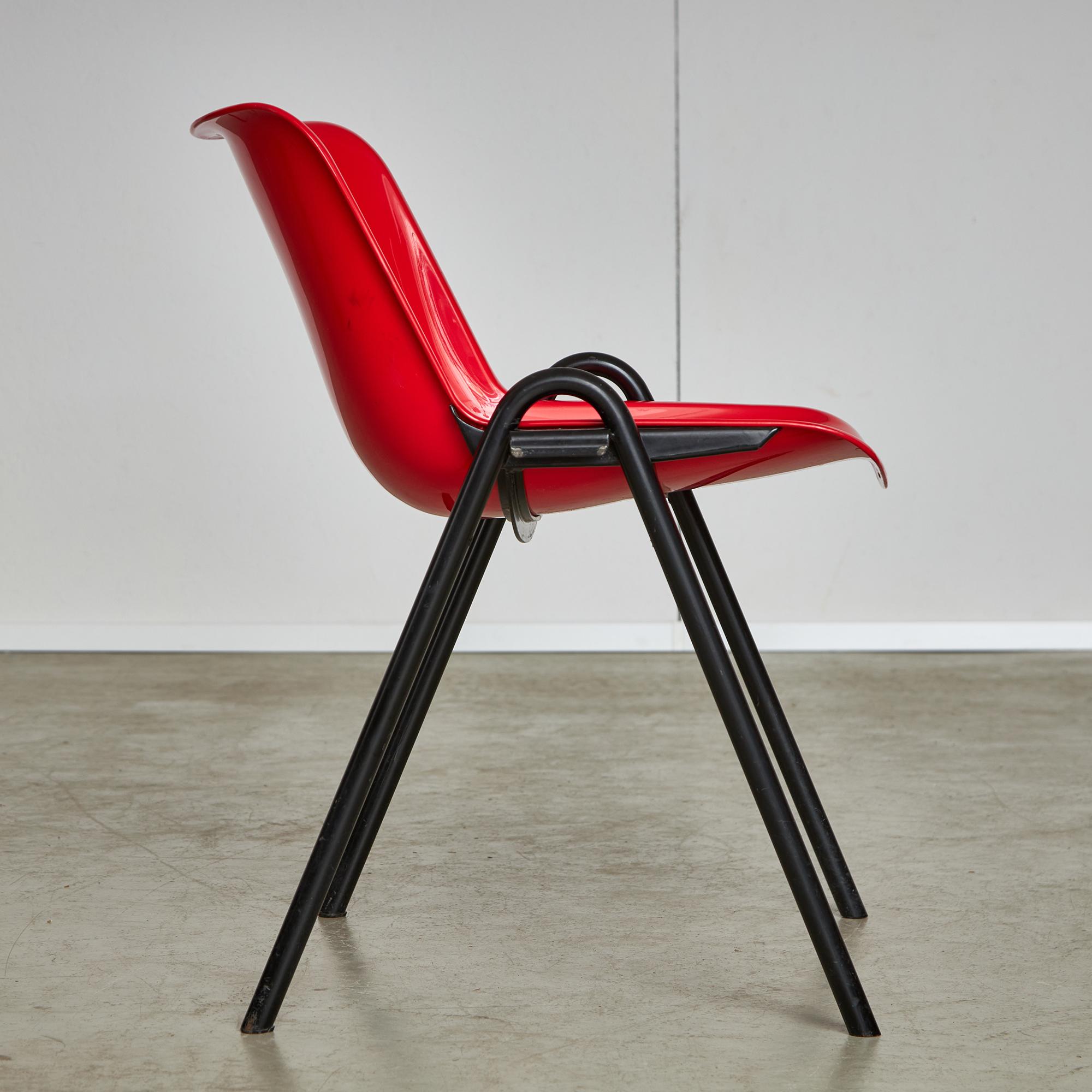 Modular and Stackable Modus Chair by Osvaldo Borsani for Tecno, 1982 For Sale 11