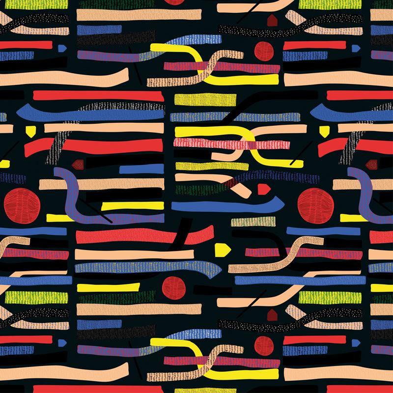 Paper Red Moon - custom mural wallpaper  (4 color proposals) For Sale