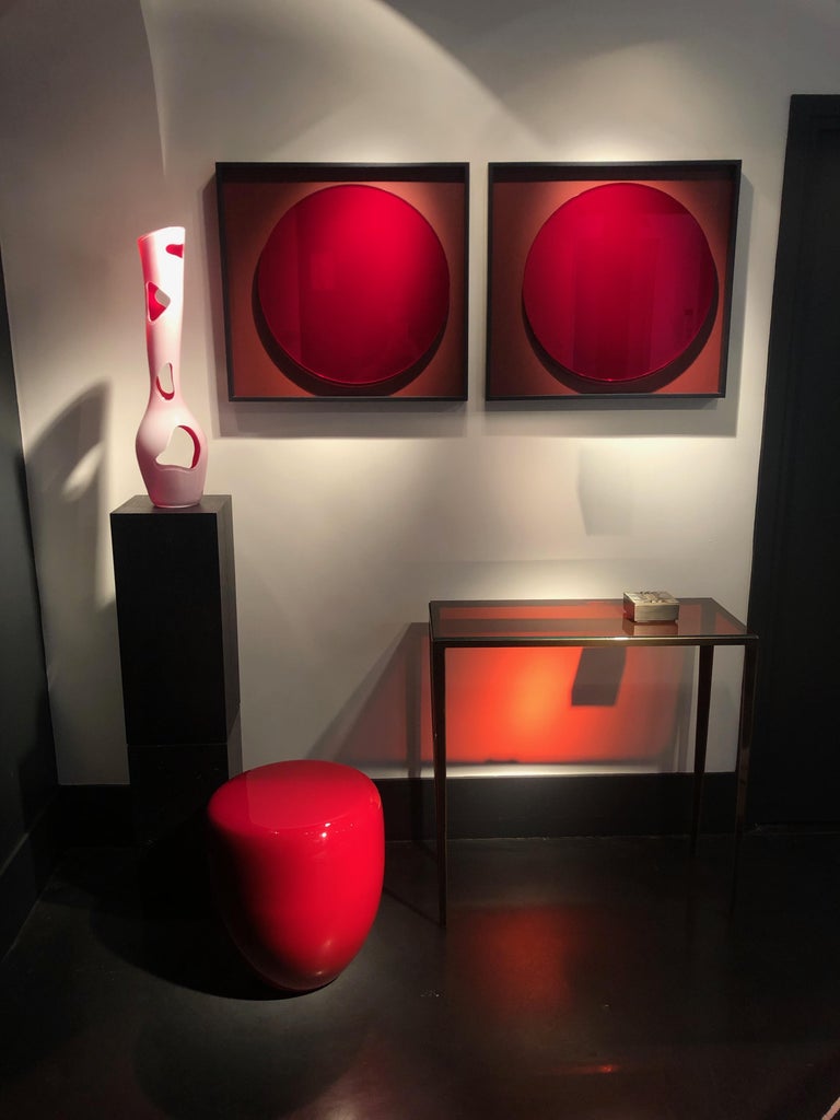 Modern Red Moon Mirror, by Reda Amalou Design, 2018  For Sale