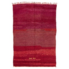 Roter marokkanischer Berberteppich (DK-125-89)
