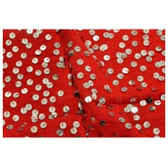 Red  Moroccan Blanket  , Square Size