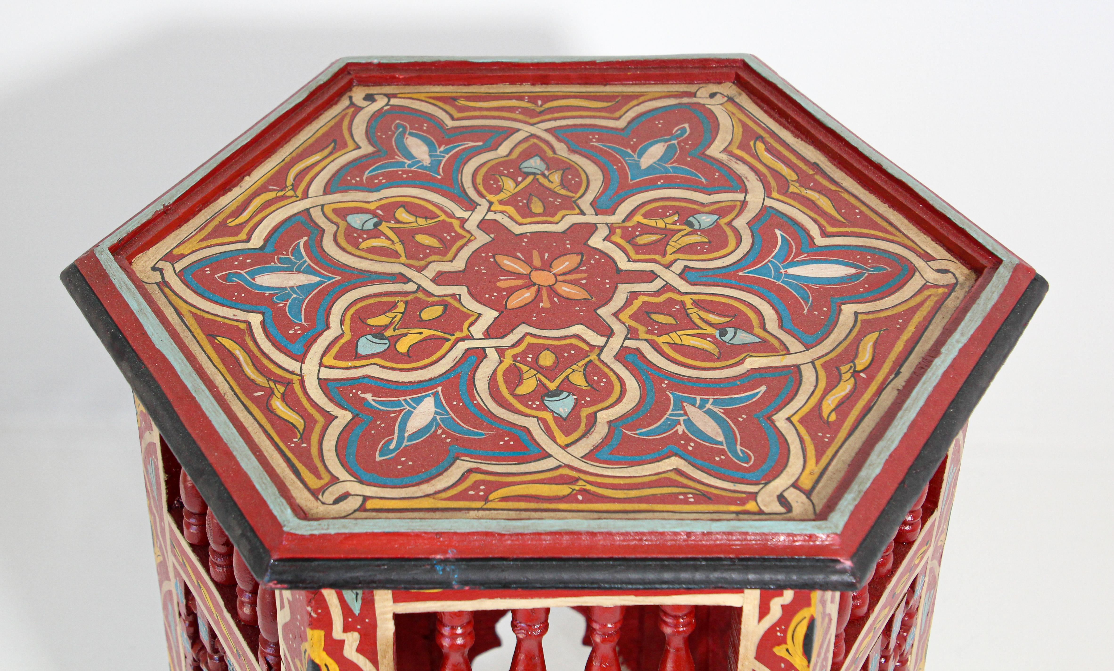 moroccan painted table