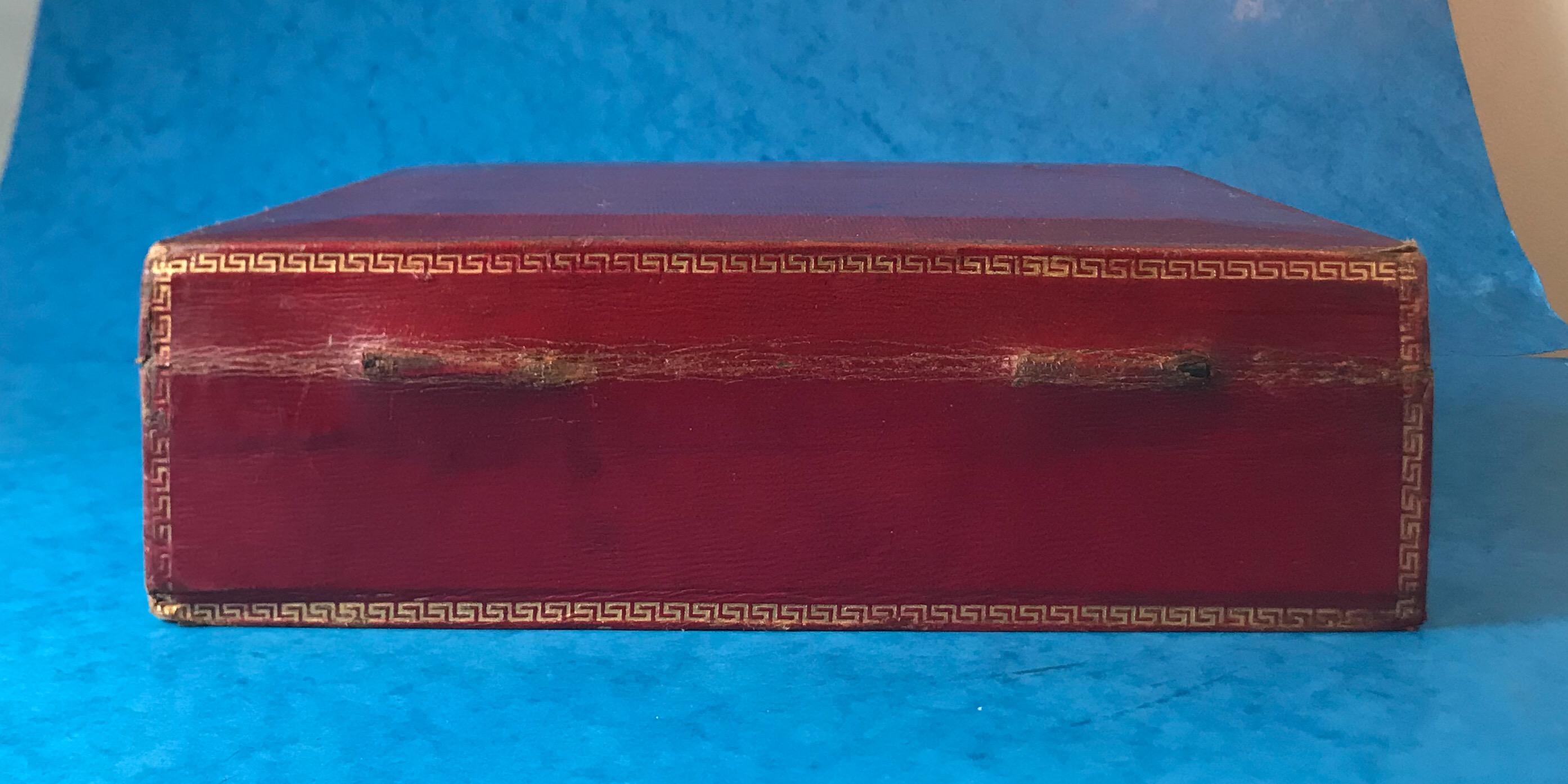 Red Moroccan Leather Jewelry Box 4