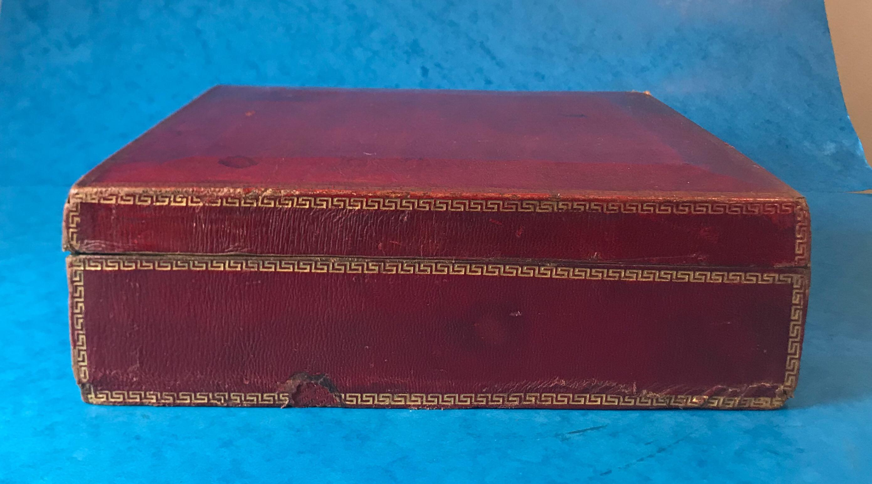 Red Moroccan Leather Jewelry Box 2