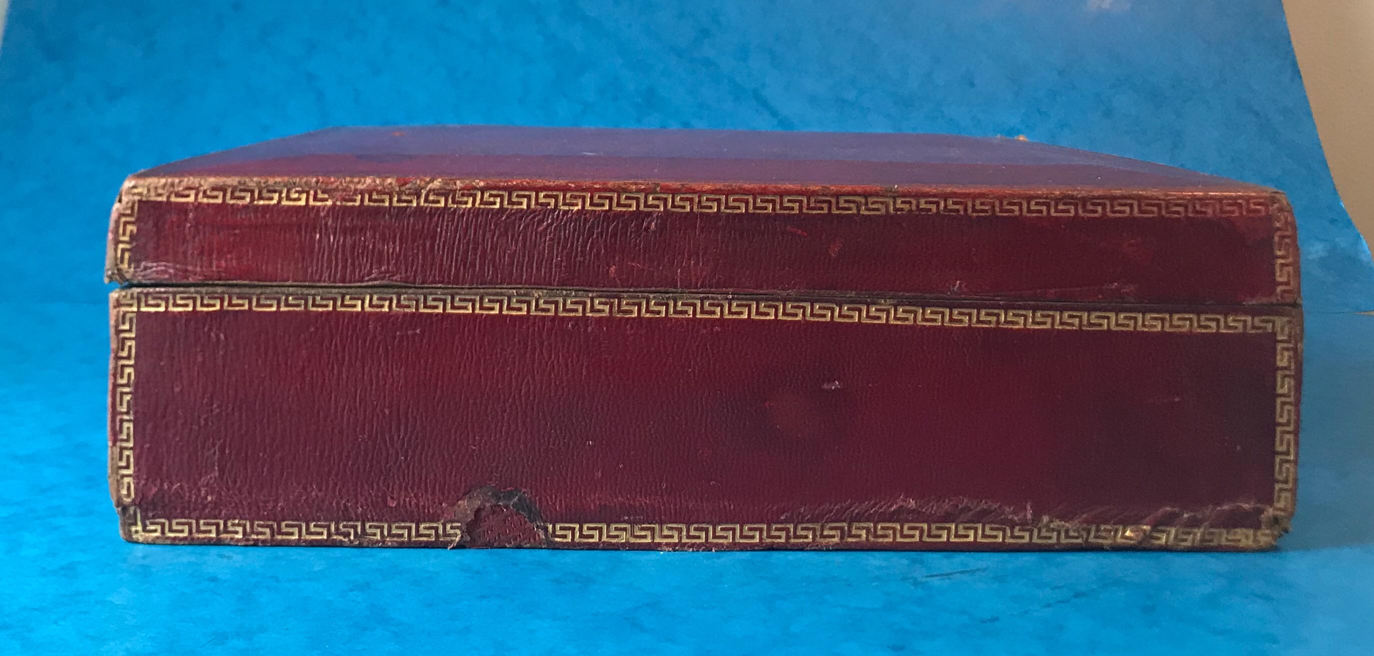 Red Moroccan Leather Jewelry Box 3