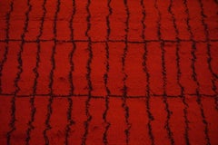 Red Moroccan Style Area Rug