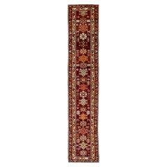 Red Multicolor Vintage Turkish Runner 2'10" x 14'11"