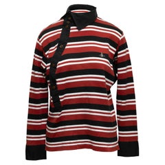Rot & Multicolor Vivienne Westwood Man Striped Knit Top Größe IT 44