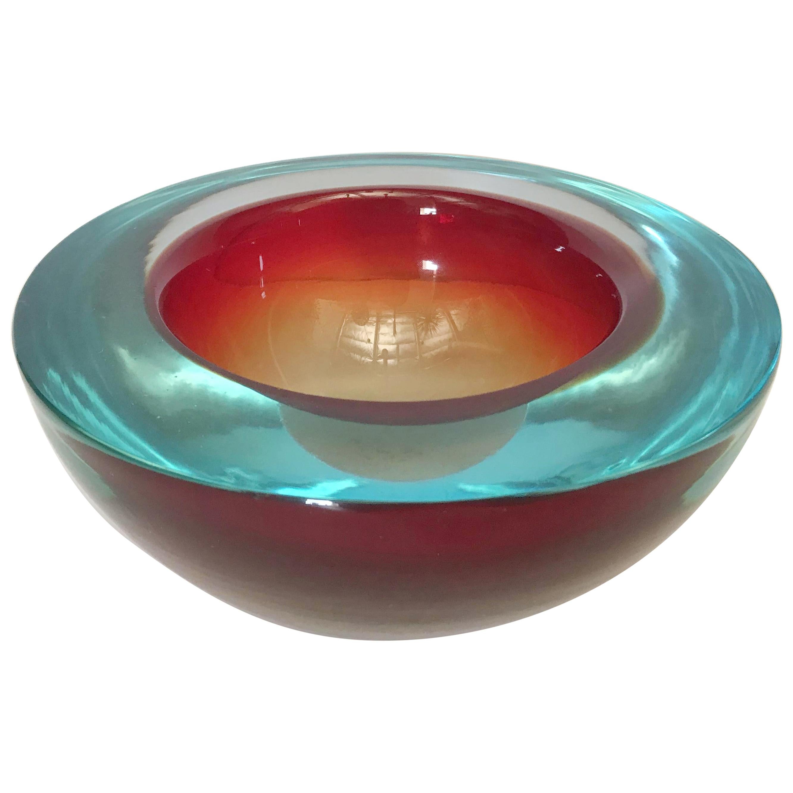 Red Murano Glass Bowl FINAL CLEARANCE SALE