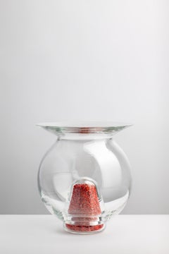 Fischschale aus rotem Muranoglas, Veleni von L+W, 2022, Limited Edition Collectibles