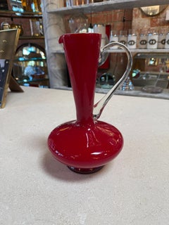 Red Murano Glass Pitcher, 1960s