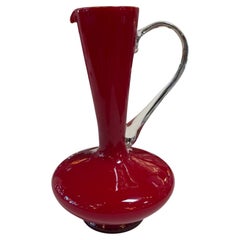 Red Murano Glass Pitcher, 1960s