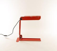 Red Nana Table lamp by Carlo Nason for Lumenform, 1980s