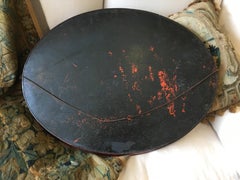 Red Napoleon III Tole Tray