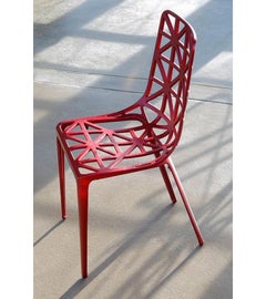 Red New Eiffel Tower Chair by Alain Moatti
