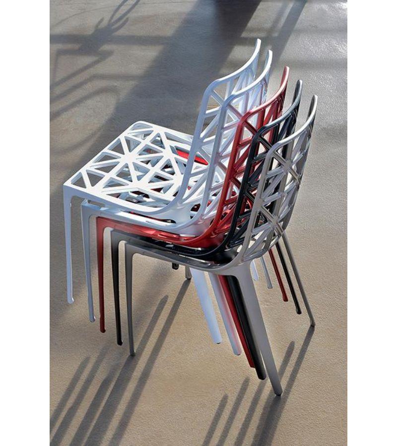 Red New Eiffel Tower Chair by Alain Moatti In New Condition For Sale In Geneve, CH