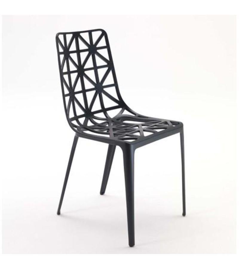 Aluminum Red New Eiffel Tower Chair by Alain Moatti