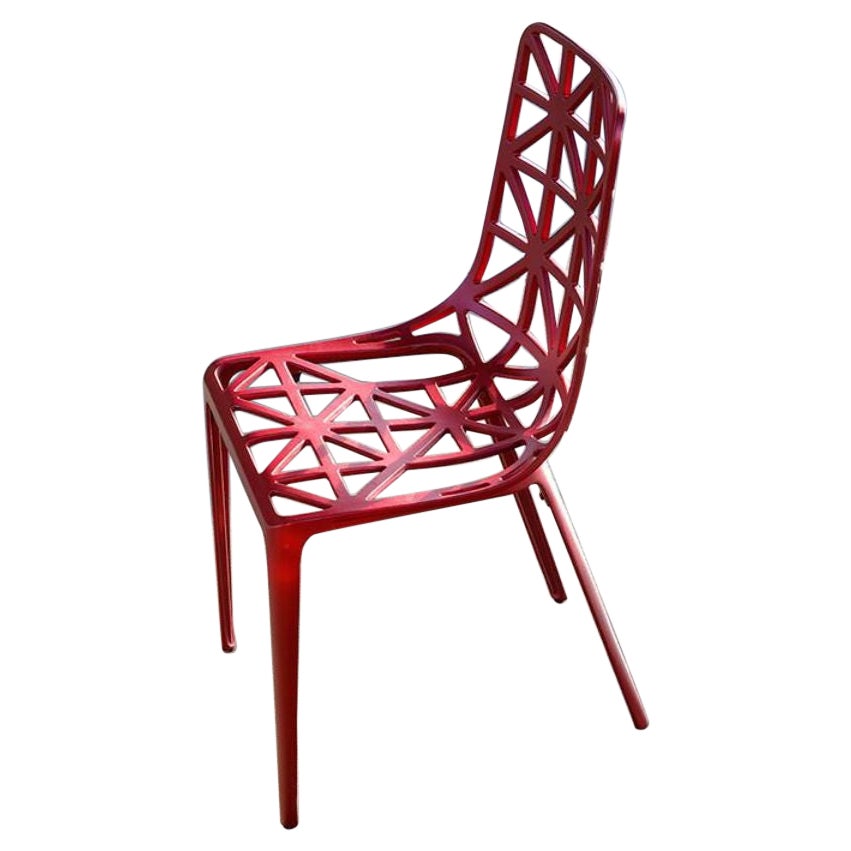 Red New Eiffel Tower Chair by Alain Moatti For Sale