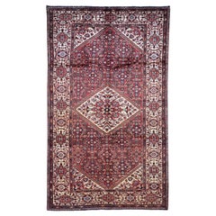 Red Persian Gallery Size Bakhtiari  Pure Wool Hand Knotted Oriental Rug