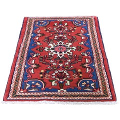 Red Persian Lilahan Pure Wool Hand-Knotted Oriental Rug