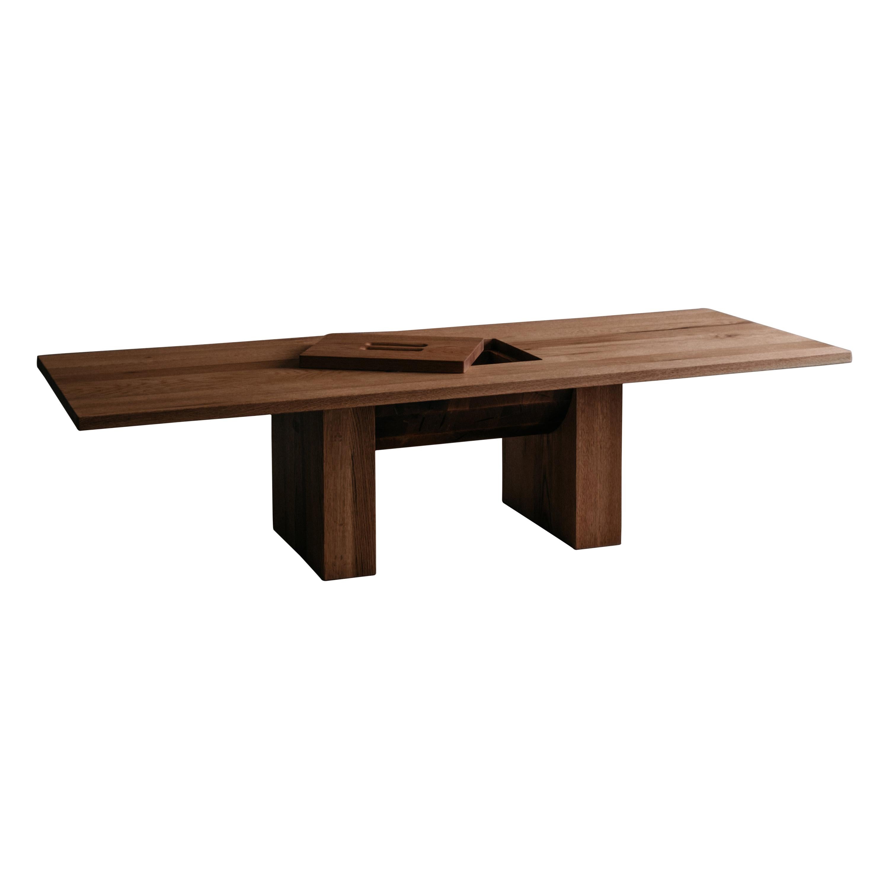 Red Oak Coffee Table by Odami For Sale