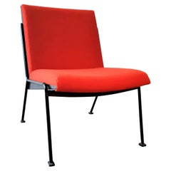 Silla de salón roja "Oase" de Wim Rietveld para Ahrend de Cirkel, años 50