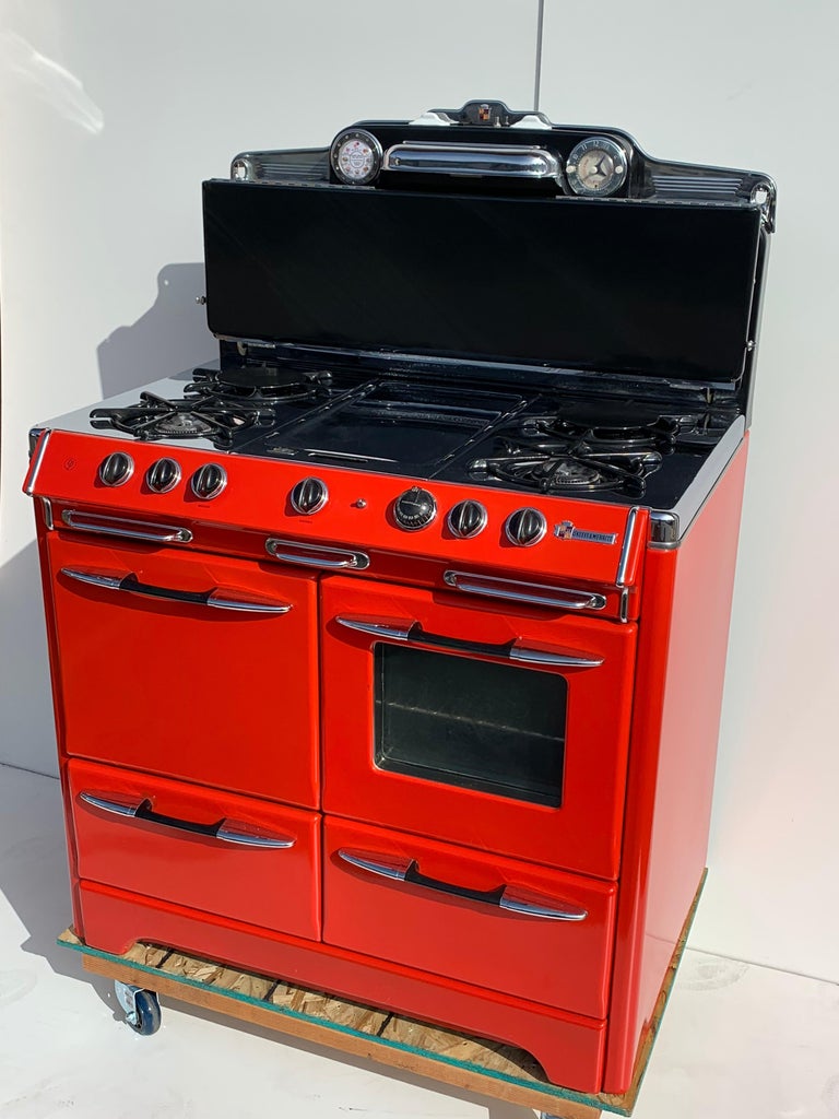 Red O'Keefe and Merritt Stove, 1948 For Sale at 1stDibs