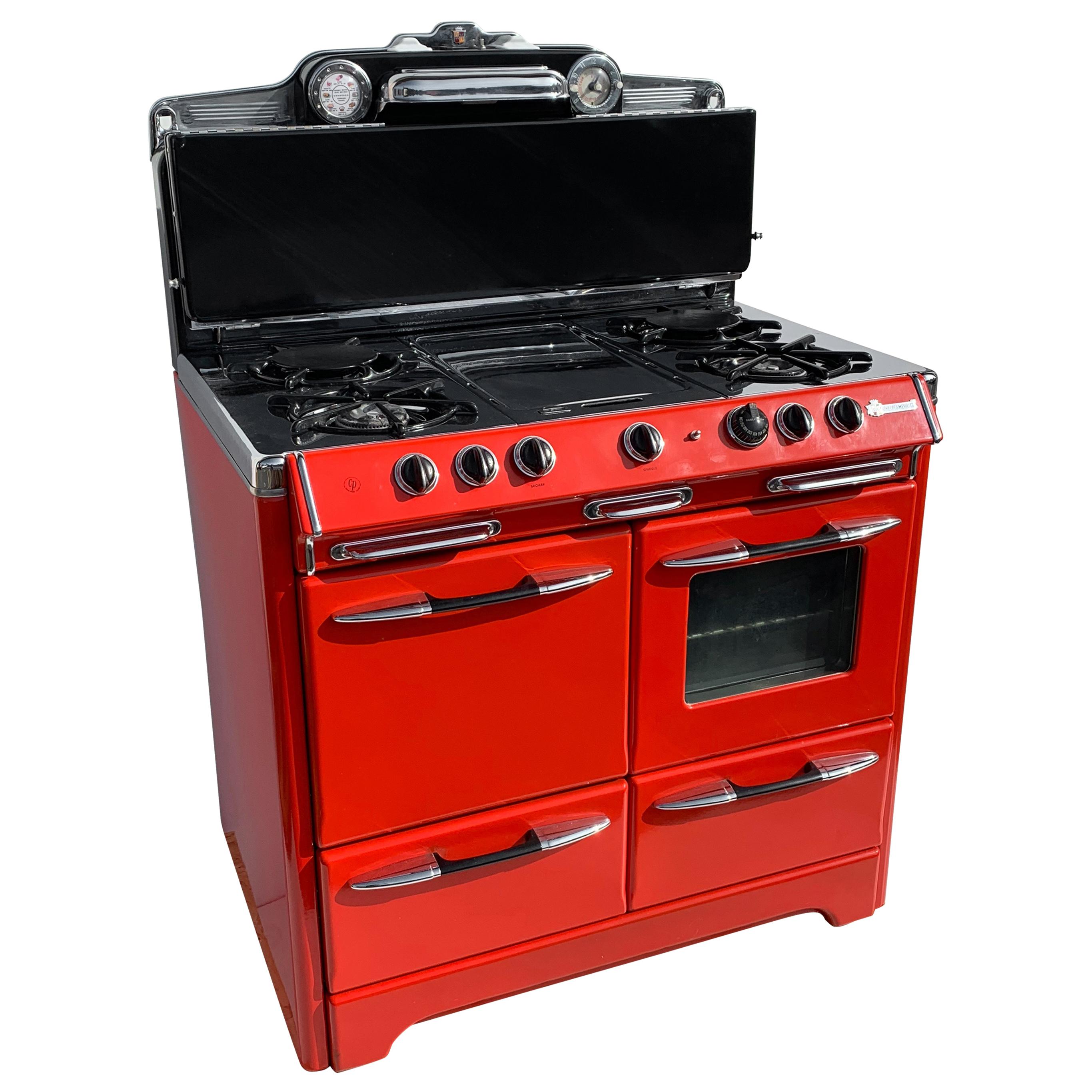 Red O'Keefe & Merritt Stove, 1948 For Sale