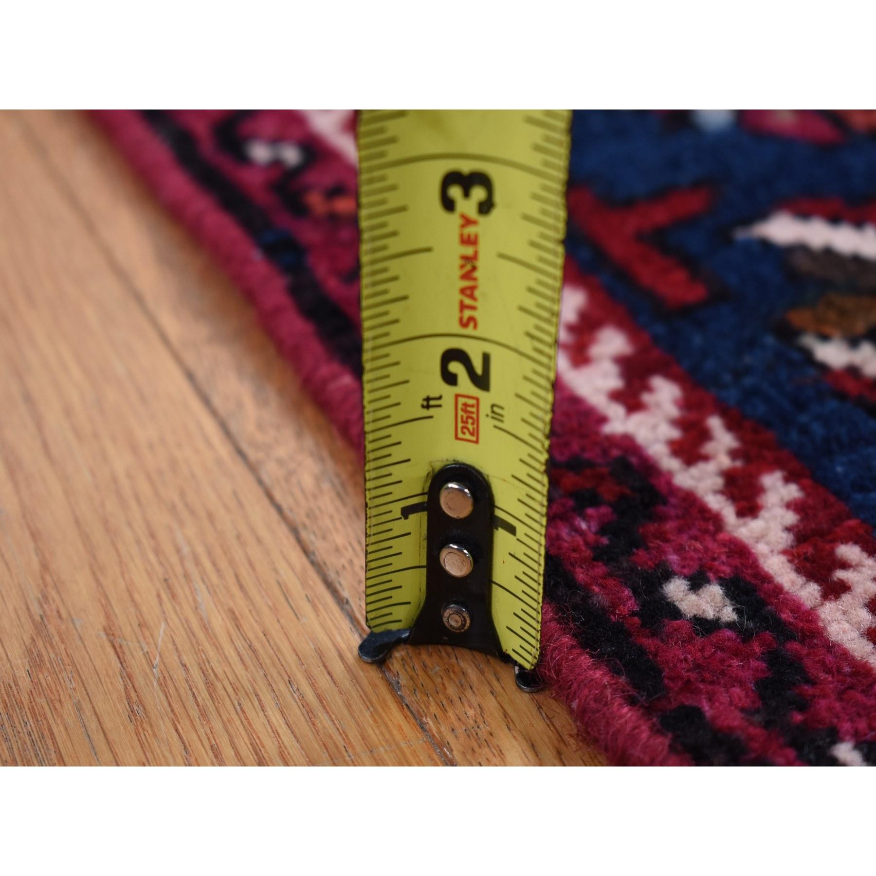 Rot Altpersisch Hamadan Hand Made Hand geknüpft reine Wolle Galerie Größe Läufer Teppich im Angebot 1