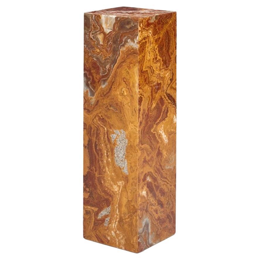 Red Onyx Pedestal, Pace Collection 1970