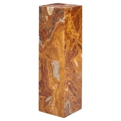 Vintage Red Onyx Pedestal, Pace Collection 1970