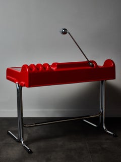 Bureau Orix rouge par Vittorio Parigi et Nani Prina pour Molteni