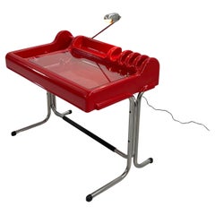 Red Orix Desk by Vittorio Parigi & Nani Prina for Molteni, 1970s